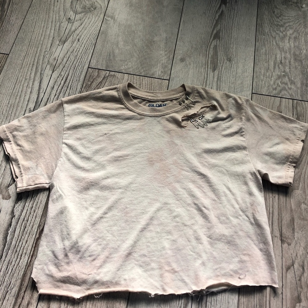 Distressed Crop Top